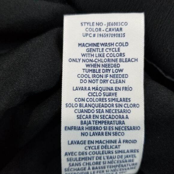 Joie Dress Womens Large Black Balloon Sleeve Caviar Polyester Button Front NWT - Picture 10 of 13